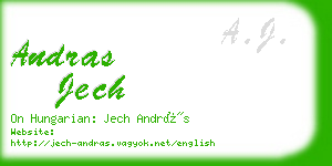 andras jech business card